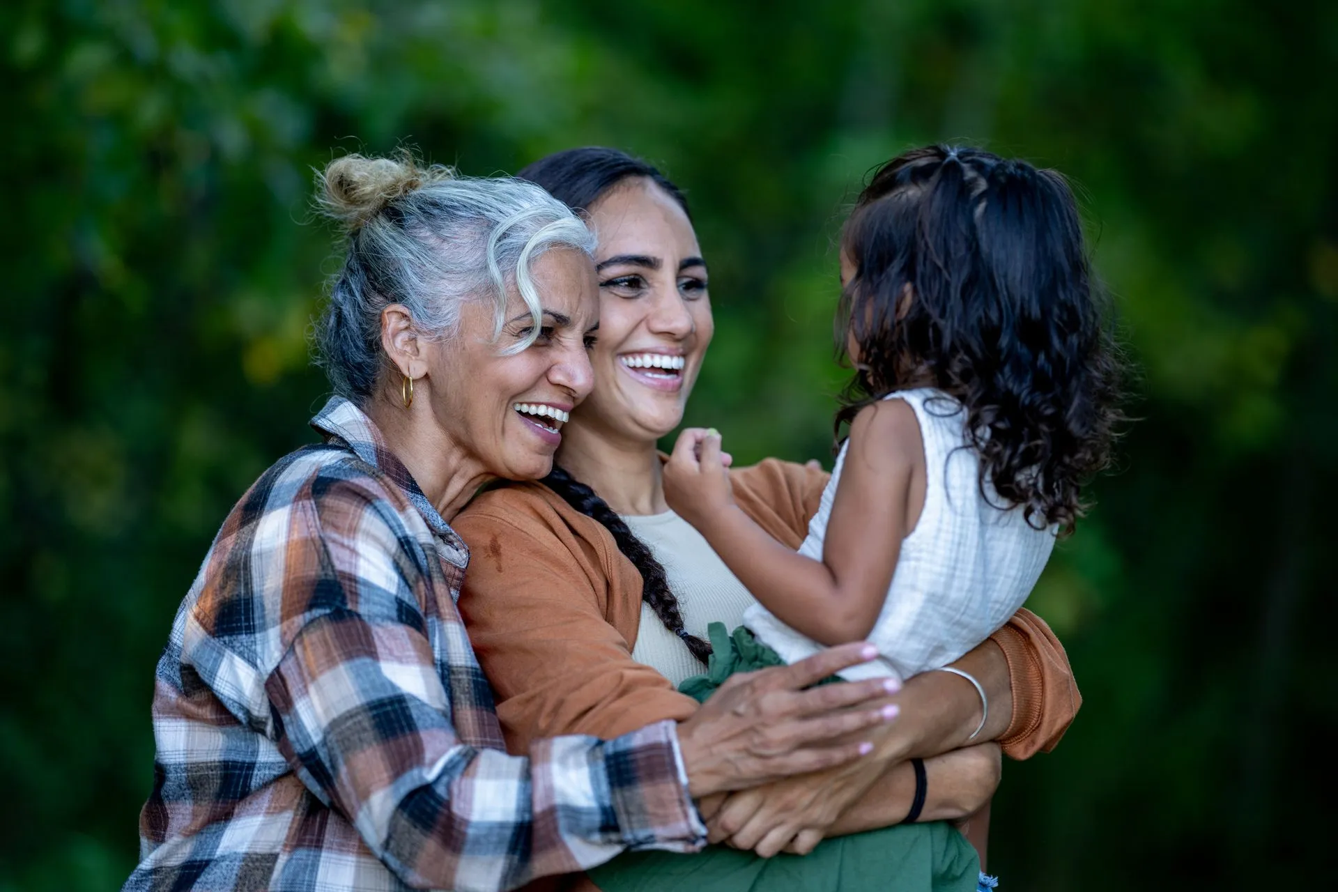A family enjoying time together after fitting hearing care